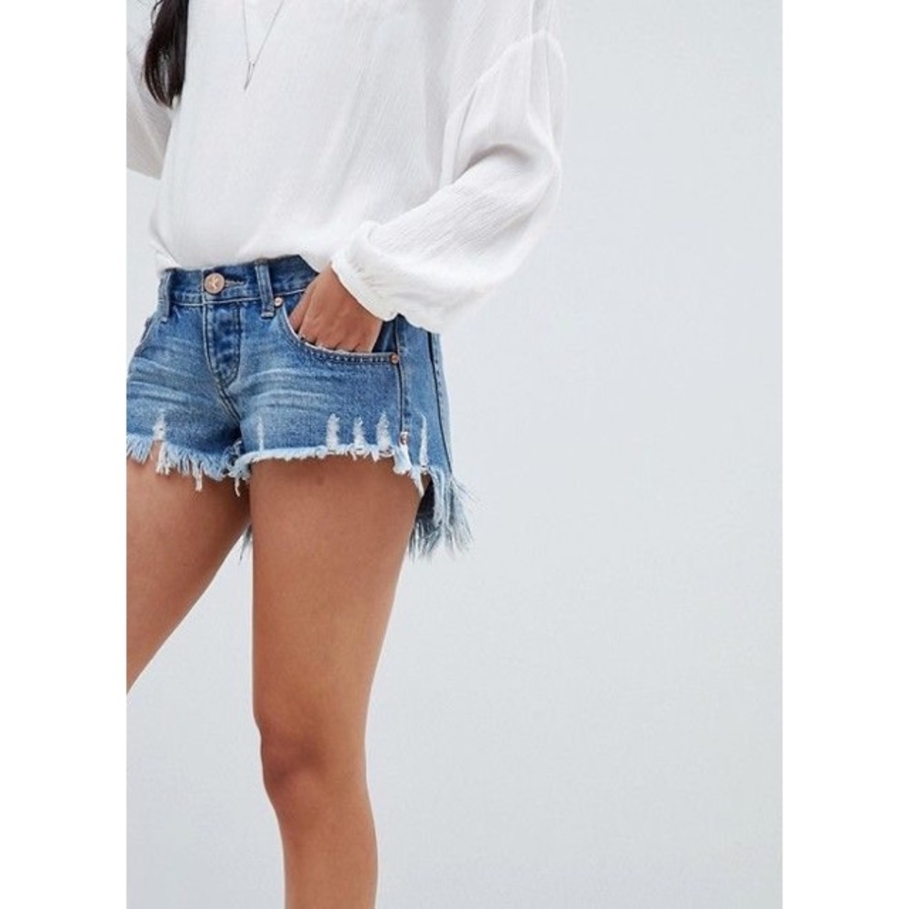 One Teaspoon High Waisted Bonita Cutoff Shorts